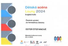 Čestné uznání Louny 2024 - Ester Štefanová